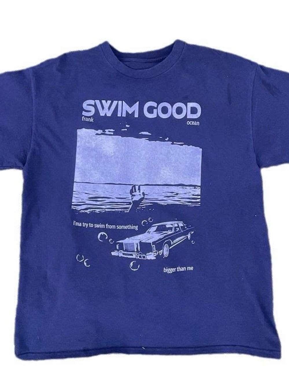 SWIM GOOD Graphic Men’s Swim Tee - Blue